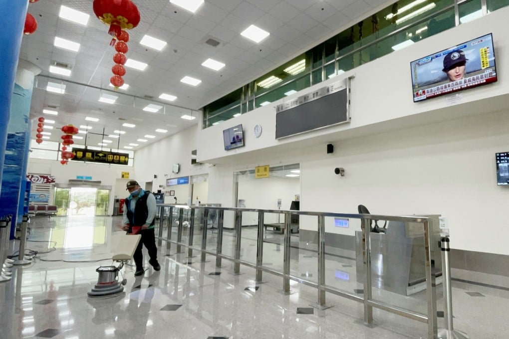 The Shuitou ferry terminal on Quemoy. Services to mainland China have been suspended for nearly three years because of the pandemic. Photo: CNA