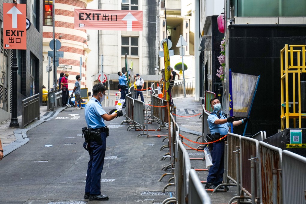 Roads will close in Lan Kwai Fong through Christmas. Photo: Sam Tsang