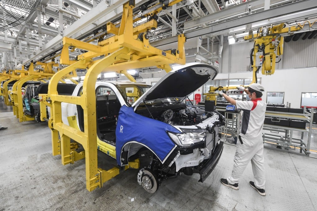 An employee works on the assembly line of Great Wall Motors in Chongqing on September 22. China’s expected recovery should be a blessing for global recovery and world trade growth in 2023 as economic activity speeds up again. Photo: Xinhua