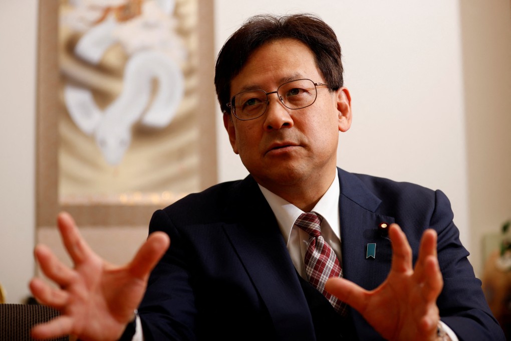 Yoshihiro Seki, the secretary general of Japan's Liberal Democratic Party lawmakers’ group on chip strategy, speaks at an interview with Reuters in Tokyo. Photo: Reuters