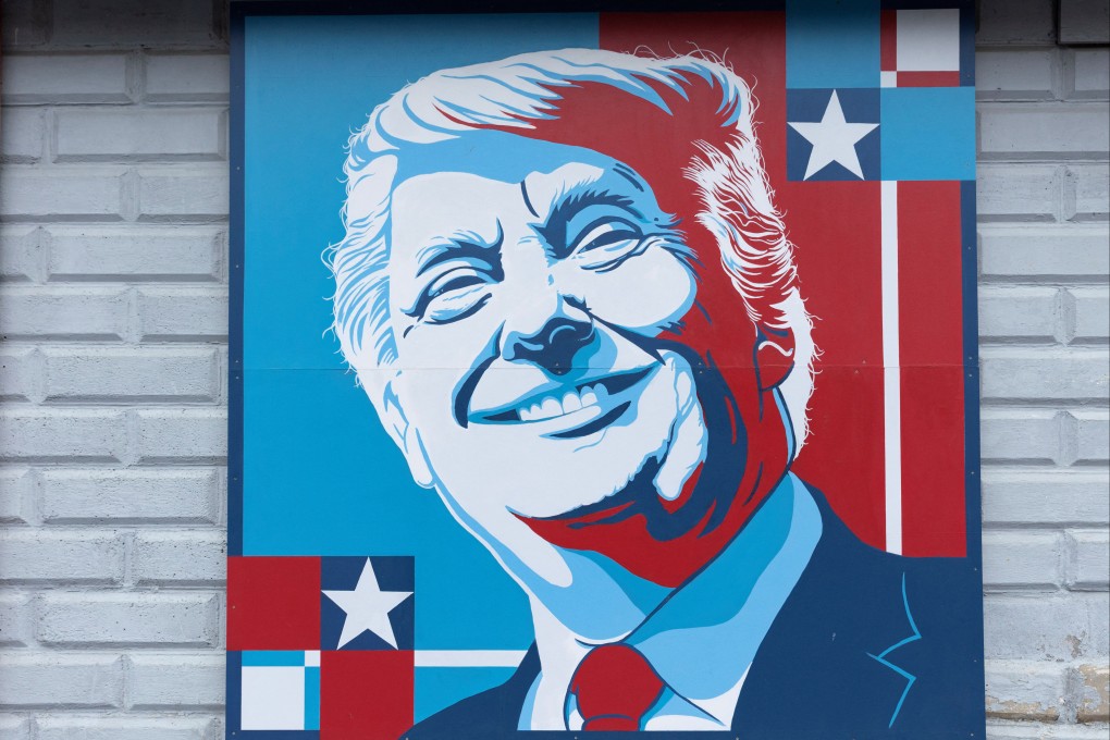 A mural depicting former US president Donald Trump is seen on a building in Fulton County, Pennsylvania, on December 6. Photo: Reuters