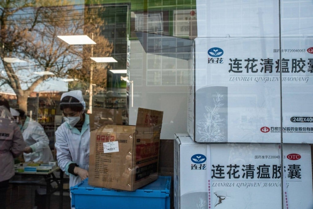 The Chinese government has recommended the use of Lianhua Qingwen to treat Covid. Photo: Bloomberg