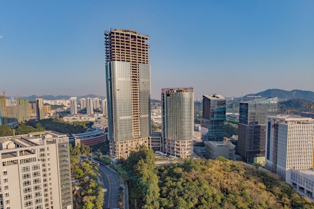 An undated photograph of the unfinished headquarters of Matsunichi Communications, renamed Goldin Properties, in the Guangdong provincial capital of Guangzhou. Photo: Gaoloumi.com