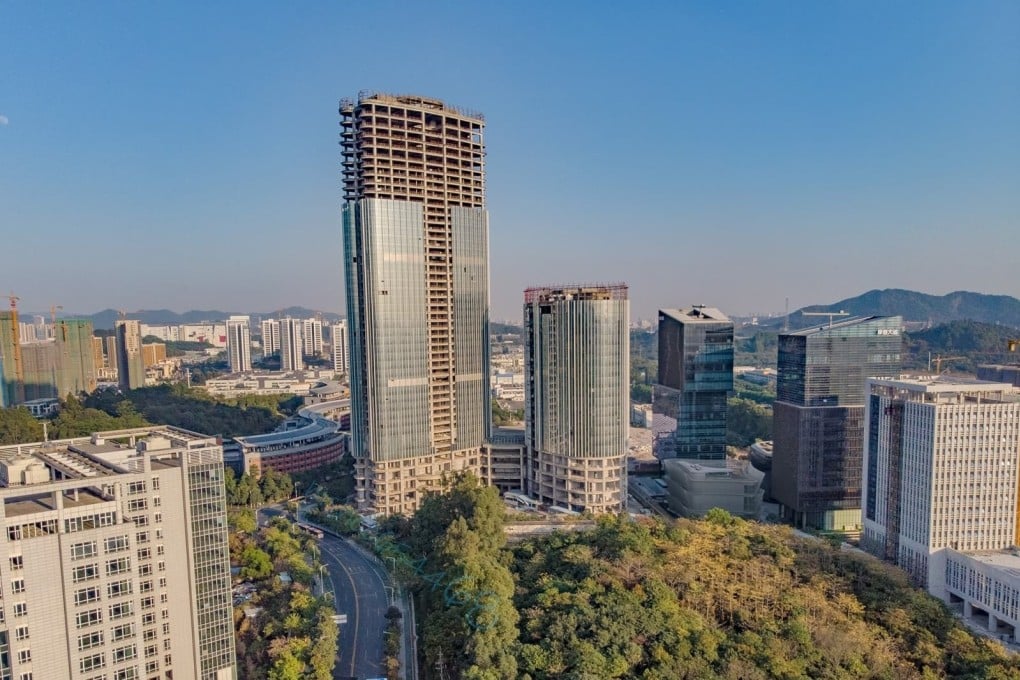 An undated photograph of the unfinished headquarters of Matsunichi Communications, renamed Goldin Properties, in the Guangdong provincial capital of Guangzhou. Photo: Gaoloumi.com