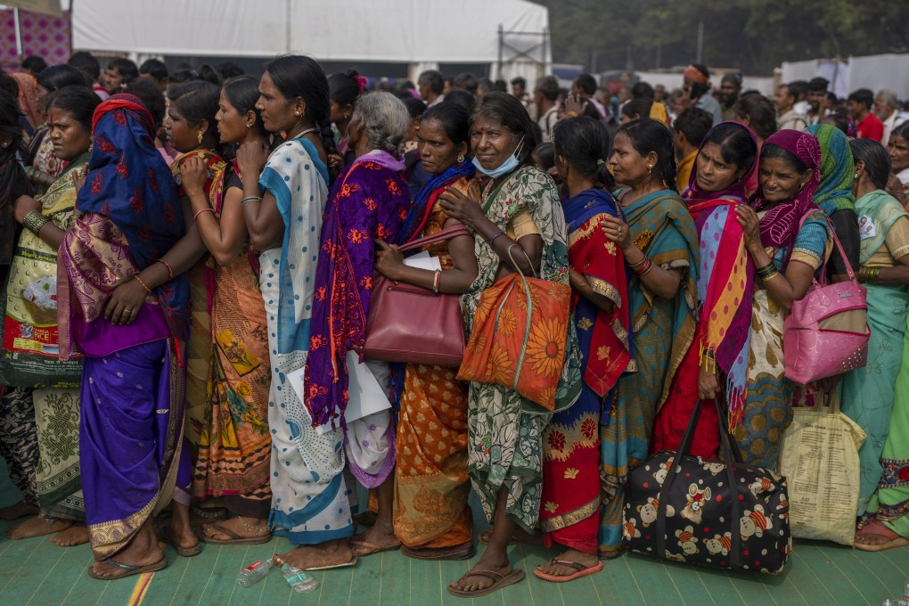 Indian women queue for a free medical check-up in Mumbai. The country’s Dalits, the “untouchables”, are excluded from all jobs except the worst-paid and most degrading – on the pretext of maintaining the spiritual purity of those in higher castes. Photo: AP