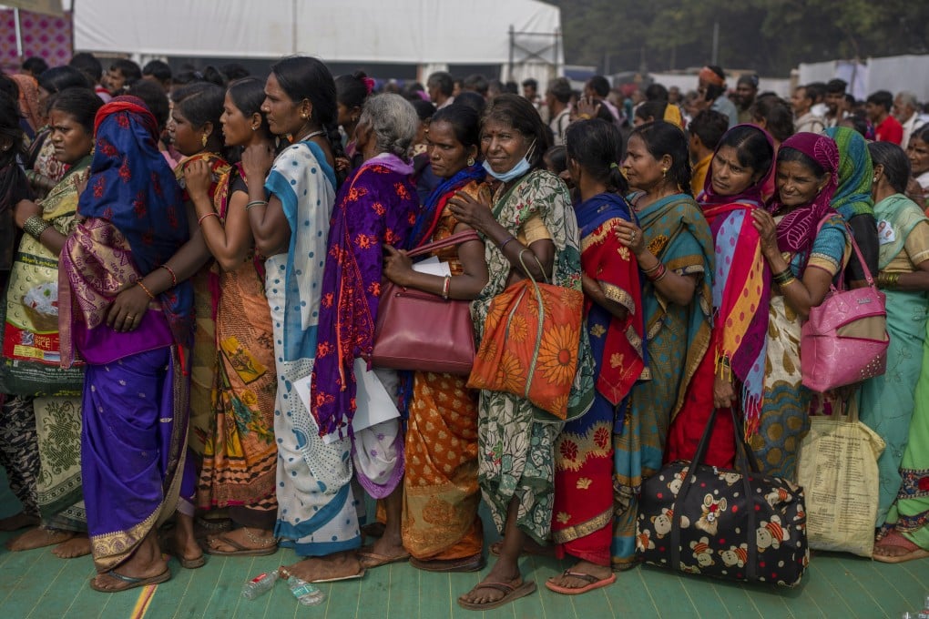 Indian women queue for a free medical check-up in Mumbai. The country’s Dalits, the “untouchables”, are excluded from all jobs except the worst-paid and most degrading – on the pretext of maintaining the spiritual purity of those in higher castes. Photo: AP