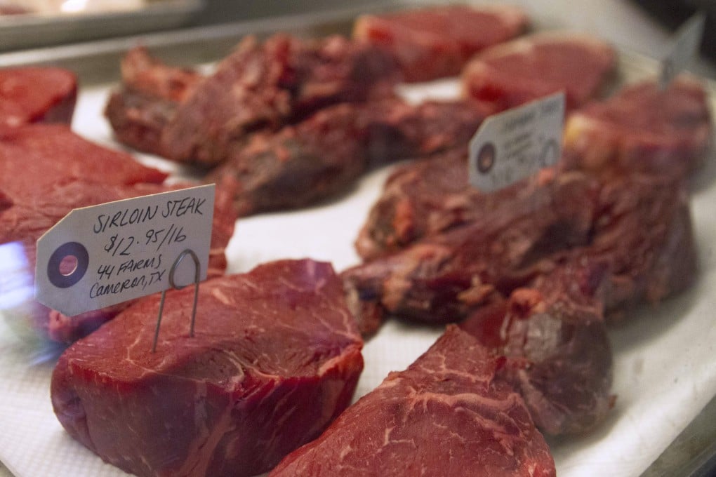 US beef exports to mainland China and Hong Kong surpassed US$2 billion for the first time last year. Photo: Xinhua