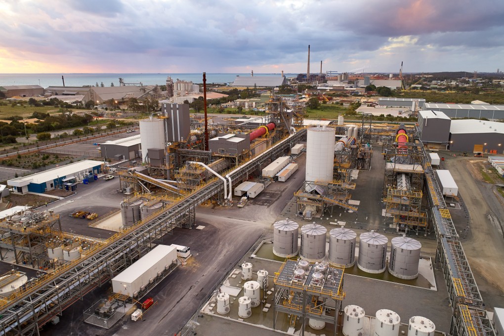The Kwinana Lithium hydroxide Processing Plant in the Kwinana Industrial Area in Australia. Photo: Tianqi Lithium