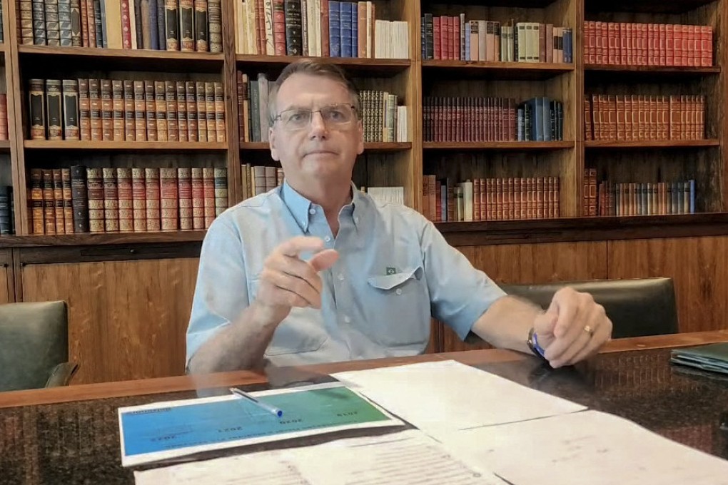 Brazilian President Jair Bolsonaro posted a video on his YouTube account in November assuring supporters that “we will not see the world end on January 1” when leftist Lula da Silva takes office. Photo: Brazilian President Jair Bolsonaro’s YouTube account via Reuters