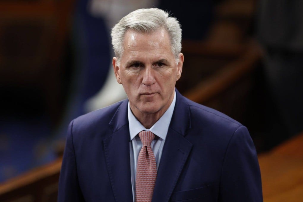 US Republican leader Kevin McCarthy was a simple up-or-down vote from realizing his dream of becoming one of the country’s top statesmen on Tuesday. Photo: Bloomberg