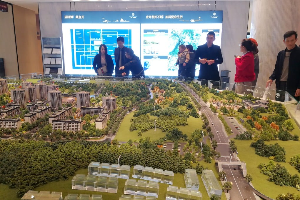 Though Beijing has pledged to solve the debt crisis hobbling developers, home sales remain weak in the Covid-stricken country. Photo: Zheng Yangpeng