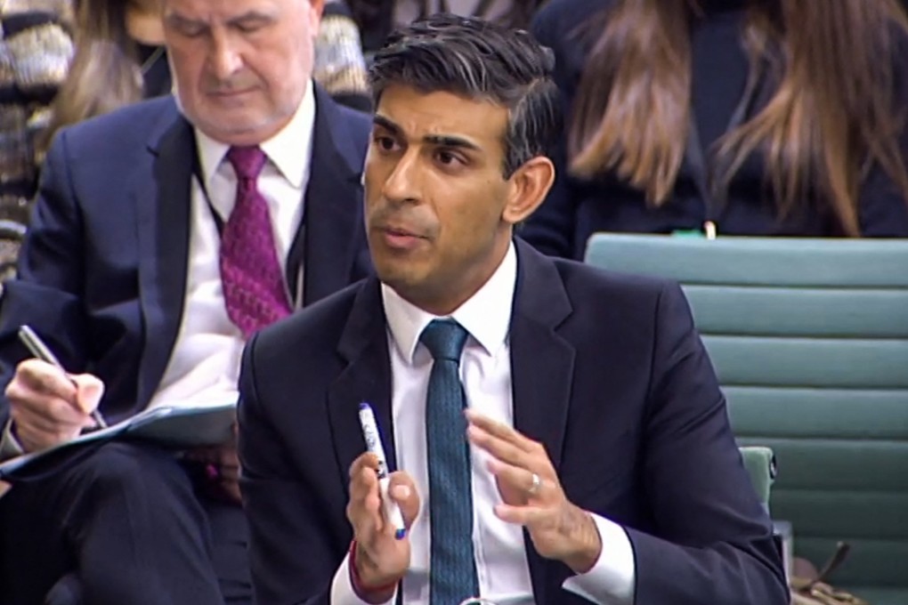 Britain’s Prime Minister Rishi Sunak gave his first major speech of the year. Photo: AFP
