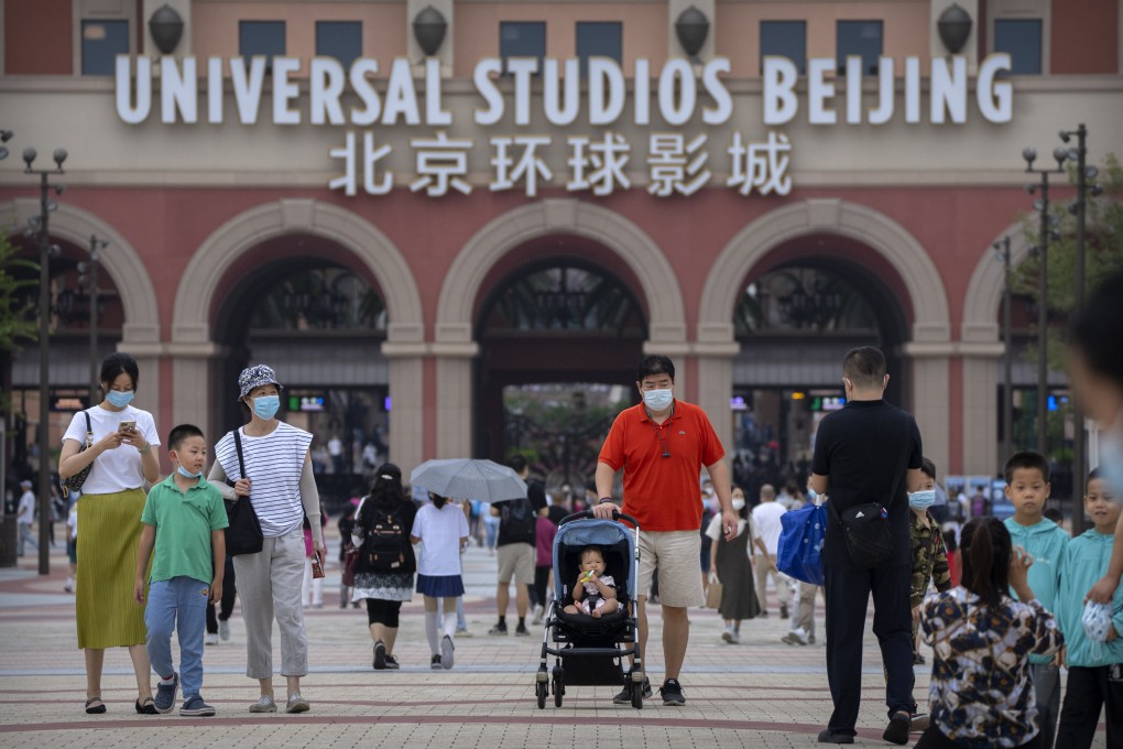 The Beijing government is banking on city attractions like Universal Studios to help revive consumption. Photo: AP
