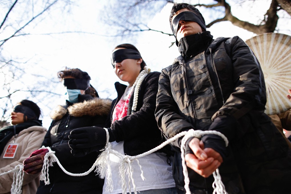 People protest against executions and detentions in Iran, outside the Iranian Permanent Mission to the UN in New York City. Photo: TNS