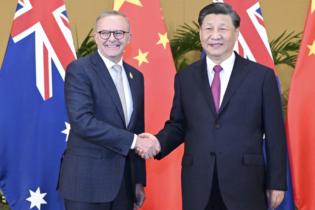Chinese President Xi Jinping meet with Australian Prime Minister Anthony Albanese in Bali, Indonesia, in November. Photo: Xinhua