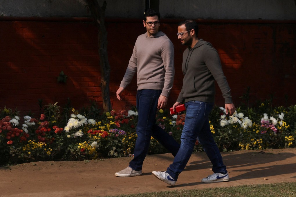 Parth Phiroze Mehrotra and his partner Uday Raj Anand say only one of them is able to be a legal guardian of their children. Photo: Reuters
