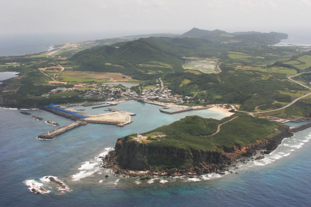 An aerial view of Yonaguni island, Okinawa prefecture. Photo: Reuters