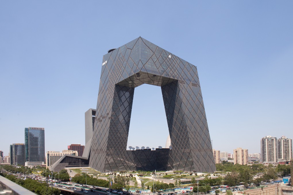 The headquarters of China state broadcaster CCTV in Beijing. Photo: Getty Images