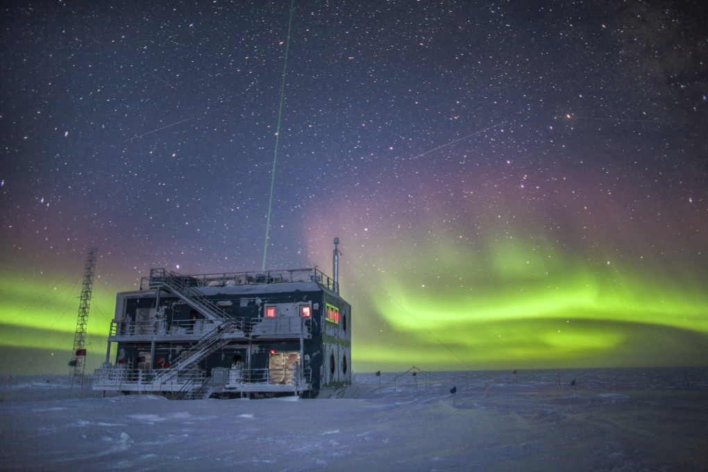 The aurora australis is seen near the South Pole Atmospheric Research Observatory. The ozone layer so thin over Antarctica that there is a giant gaping hole that will not be fully fixed until 2066. Photo: NOAA via AP