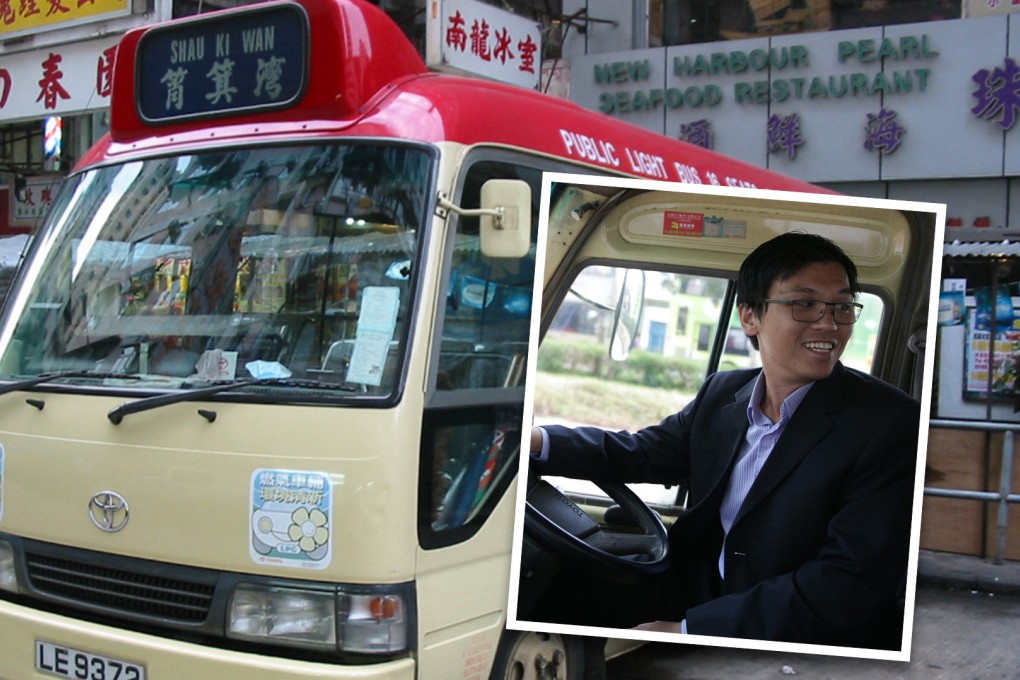 A man dubbed Hong Kong’s ‘most educated minibus driver’ is at the centre of a viral video of a road-rage incident in the city in which a Porsche driver claiming to be a triad gangster threatened him. Photo: SCMP Composite