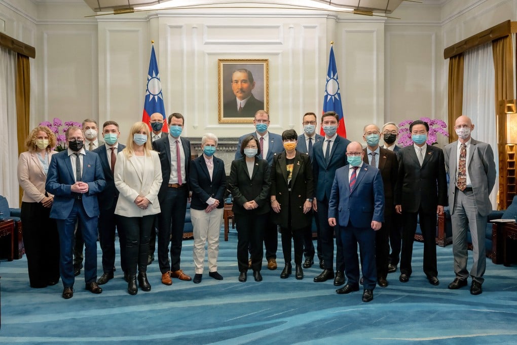 Delegates from Germany’s parliament called their visit to Taiwan a gesture of solidarity and support against military threats. Photo: AP
