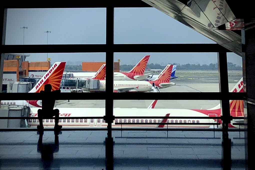 Planes are parked at Indira Gandhi International Airport in New Delhi. There have been a series of recent complaints against airlines in India recently. Photo: AP