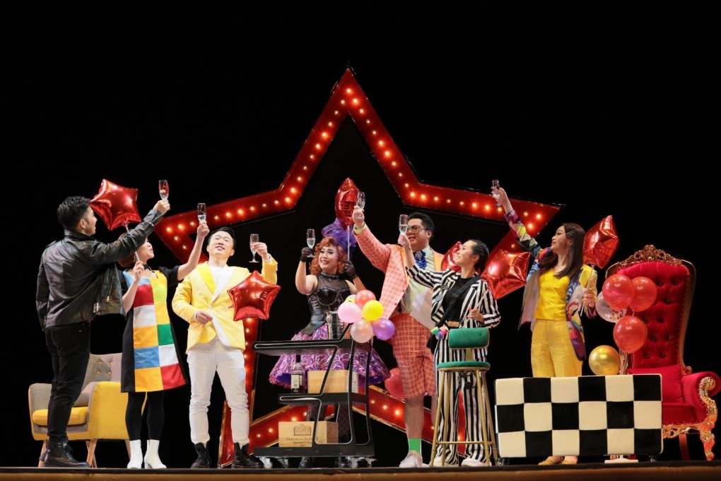 A scene from Hong Kong Grand Opera’s production of “L’impresario in Angustie”, performed at the Jockey Club Auditorium of Hong Kong Polytechnic University. Photo: Keith Hiro