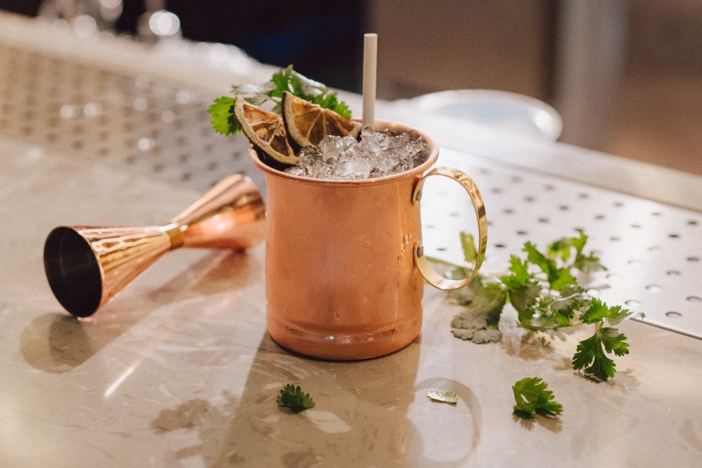 Coriander Mule, Lemna by the Alchemist in Hong Kong. Photo: Handout