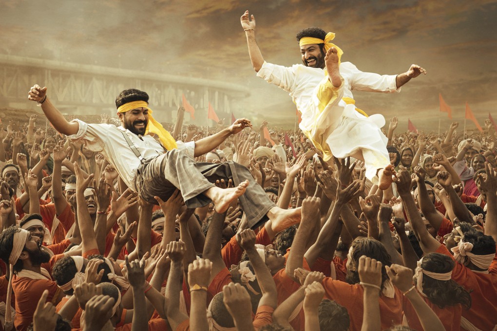 Ram Charan and N.T. Rama Rao Jnr in a scene from “RRR.”. Photo: Netflix via AP/File