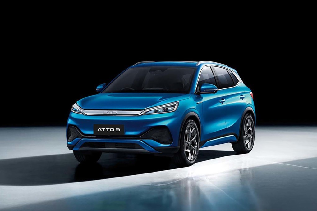 BYD introduced its first EV, the Atto 3 SUV, last year. It is planning to sell 15,000 electric cars this year. Photo: Handout