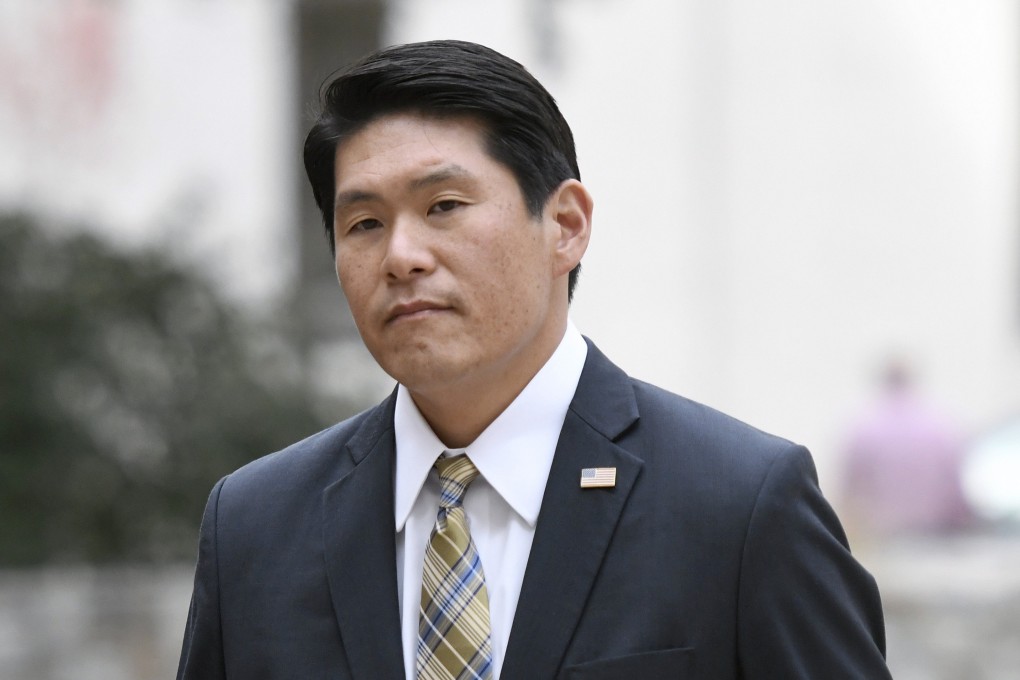 US Attorney Robert Hur arrives at court in Baltimore in November 2019. Photo: AP
