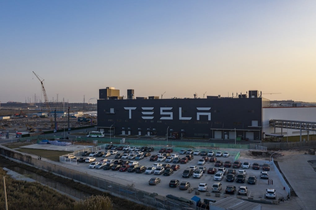The Tesla Gigafactory in Shanghai, where the US carmaker assembles its Model 3 and Model Y electric cars. Photo: Bloomberg