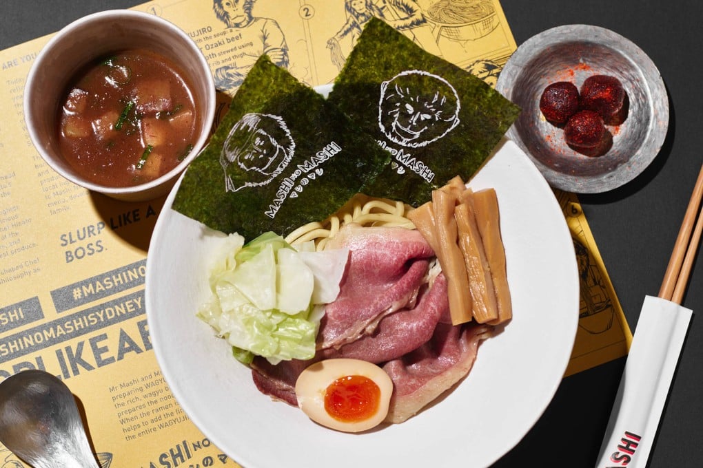 A bowl of Wagyujiro ramen at Mashi No Mashi in Sydney, Australia, one of three new Asian restaurants in the city causing a stir. Photo: Mashi No Mashi
