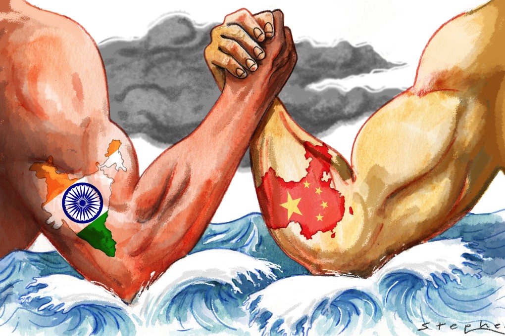 China and India navies vie for influence in Indian Ocean amid border tensions. Illustration: Craig Stephens