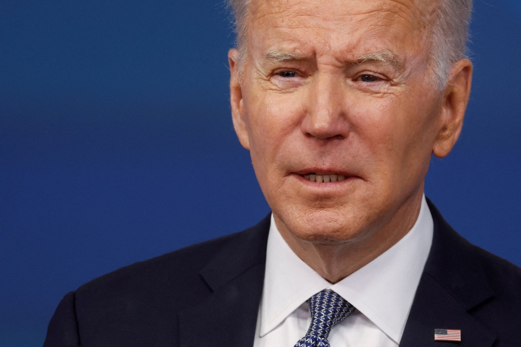 US President Joe Biden at the White House on Thursday. Photo: Reuters