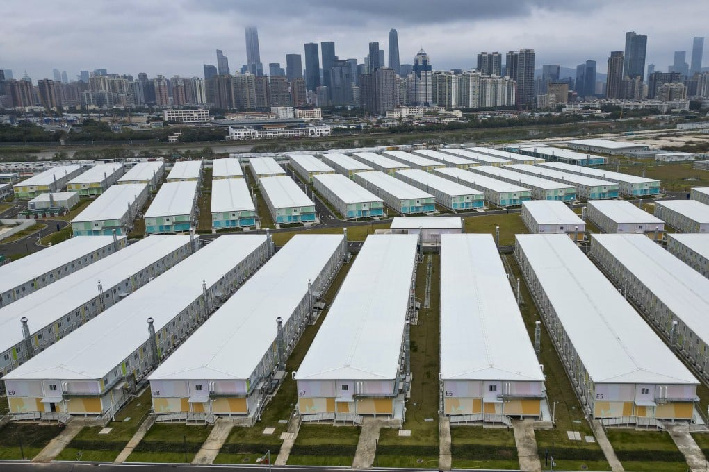 The Lok Ma Chau Covid Isolation camp is empty. Photo: Dickson Lee