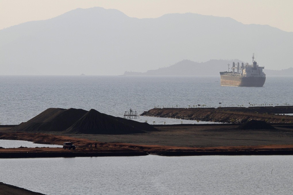 Stockpiles of nickel ore await shipment at a port in Indonesia’s Sulawesi province. File photo: Reuters