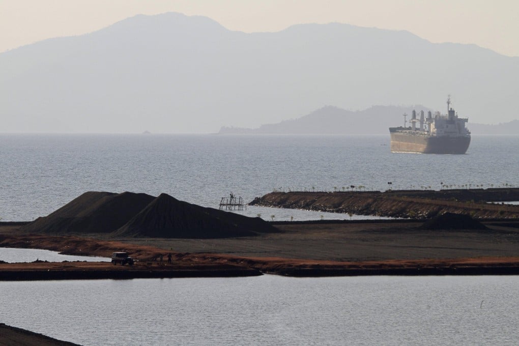 Stockpiles of nickel ore await shipment at a port in Indonesia’s Sulawesi province. File photo: Reuters