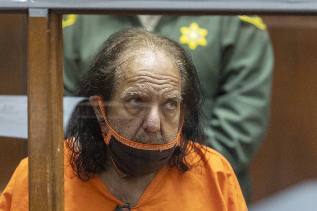Former adult film star Ron Jeremy appears for his arraignment on rape and sexual assault charges at Clara Shortridge Foltz Criminal Justice Centre in Los Angeles in June 2020. Photo: AP