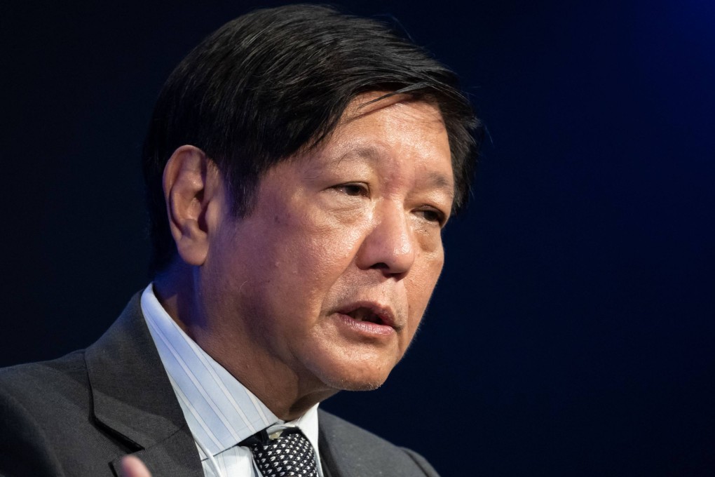 Philippine President Ferdinand Marcos Jnr speaks during a session at the Congress centre during the World Economic Forum in Davos on Wednesday. Photo: AFP