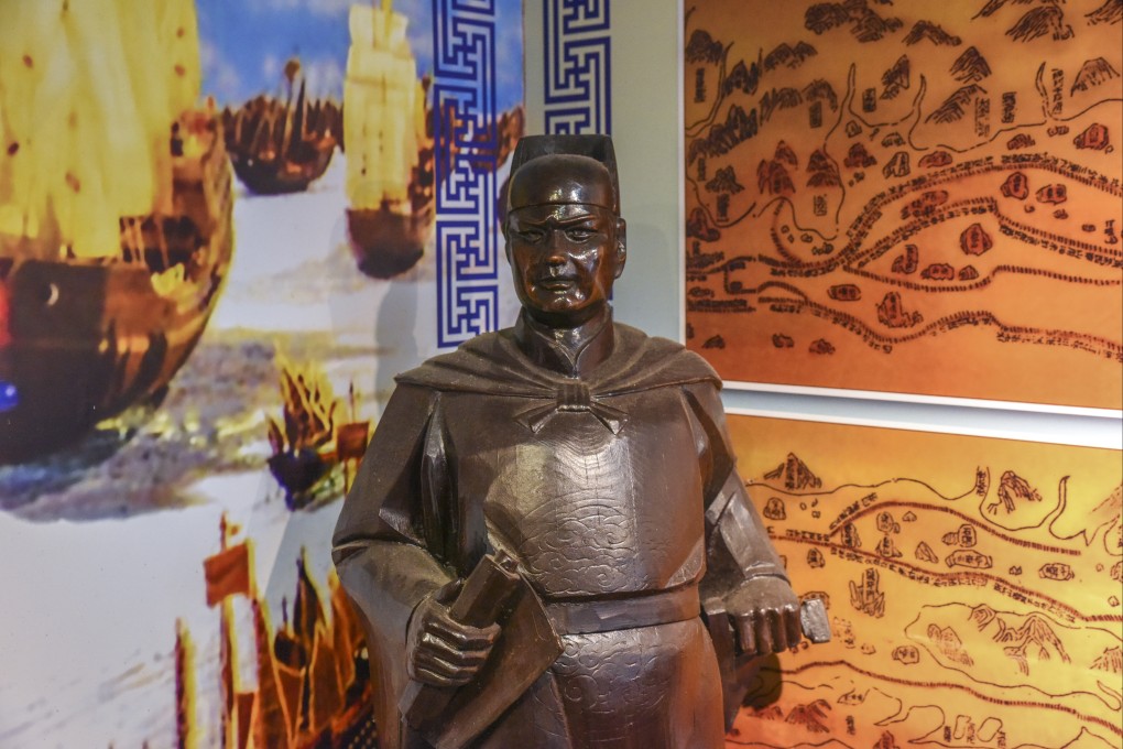 A statue of Zheng He at the Cheng Ho Gallery in Malacca dedicated to the 15th century Chinese admiral who turned the city in present-day Malaysia from a fishing village into a trading hub. Photo: Ronan O’Connell