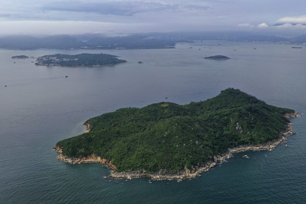 The area off Lantau where artificial islands are to be created. Photo: Martin Chan