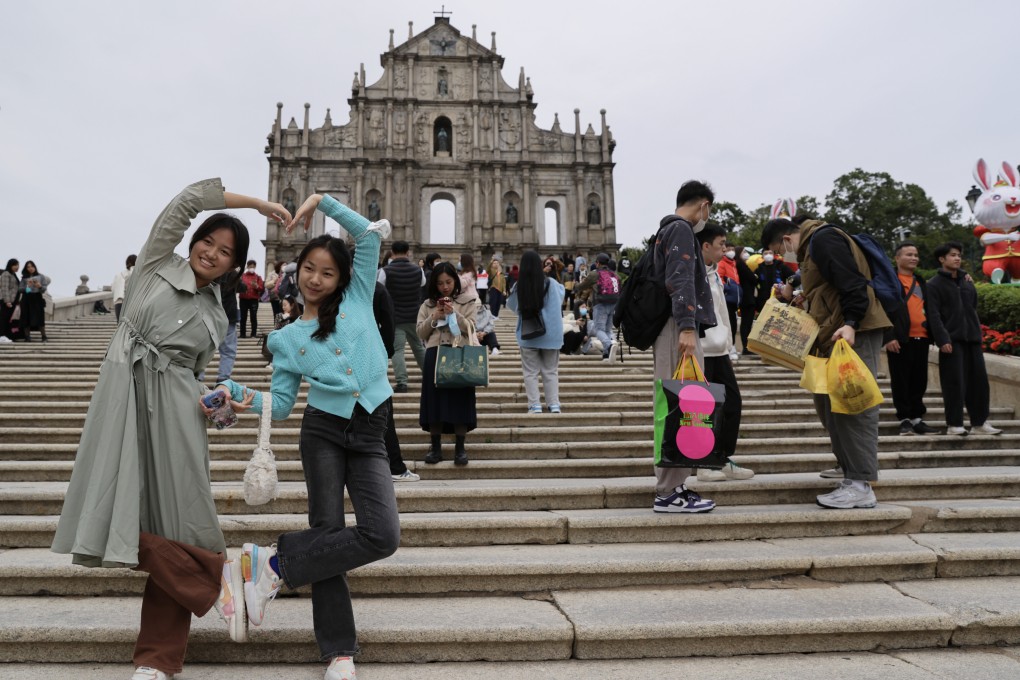 Tourists at the ruins of St Paul’s in Macau. Photo: Yik Yeung-man