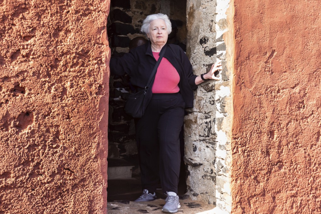 US Treasury Secretary Janet Yellen stands in the “Door Of No Return” on Goree Island, Senegal on Saturday. Photo: AP