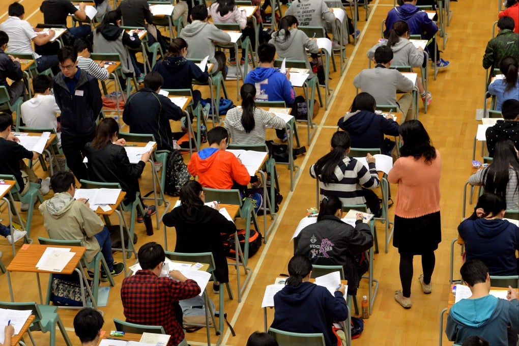 Students take the Hong Kong Diploma of Secondary Education examination in Shek Kip Mei. The rise of ChatGPT and other AI advances does not necessarily herald the end of traditional education any more than calculators made arithmetic obsolete. Photo: SCMP