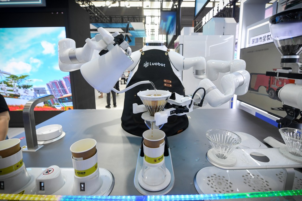 A robot makes coffee at a hi-tech fair in Shenzhen, China. The report by the Information Technology and Innovation Foundation looked at 22 innovation-related indicators. Photo: Xinhua
