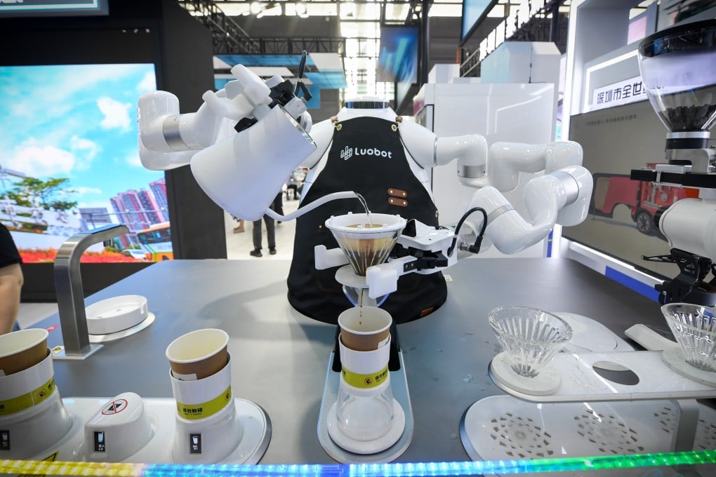 A robot makes coffee at a hi-tech fair in Shenzhen, China. The report by the Information Technology and Innovation Foundation looked at 22 innovation-related indicators. Photo: Xinhua