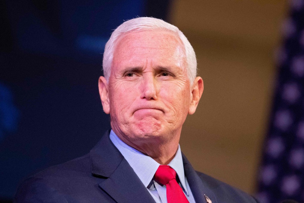 Former US vice-president Mike Pence. File photo: AFP