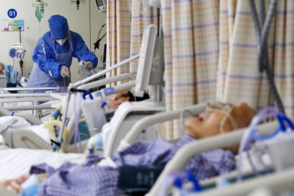 A hospital ward in Beijing, where researchers estimate more than 90 per cent of the population will have been infected by the end of the month. Photo: Xinhua