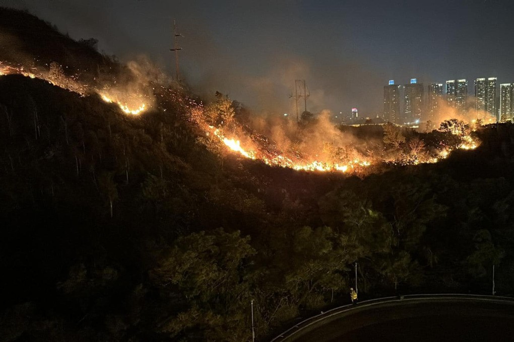A fire trail on Kai Kung Leng mountain. Photo: Facebook